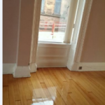 wooden floor with shine